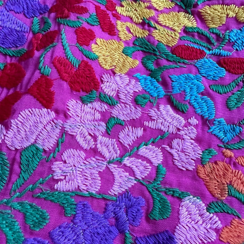 J.Marie Maxi Dress w/ Floral Stitching NWOT - Picture 2 of 5